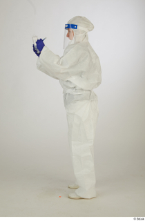 Photos Daya Jones Nurse in Protective Suit Pose preparing test…